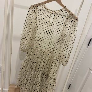 Dreamy tulle velvet dot dress